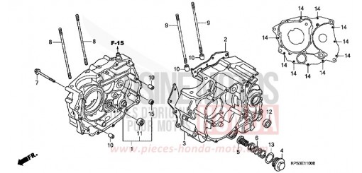 CARTER MOTEUR CRF230F7 de 2007